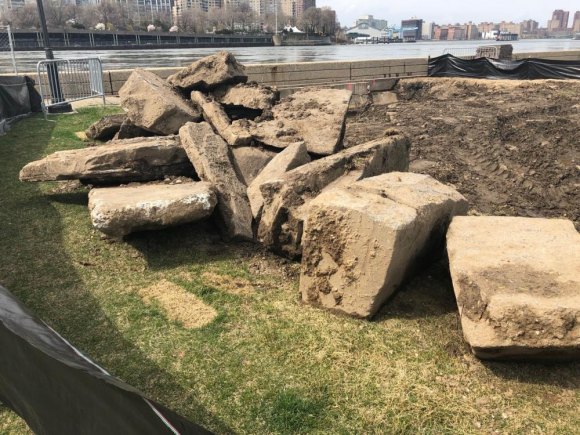 Repairs Under Pressure: Roosevelt Island's North End Deadline Unearthed between East River channels.
